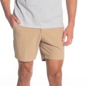 NWT Michael Kors khaki slim fit stretch shorts - men size 38